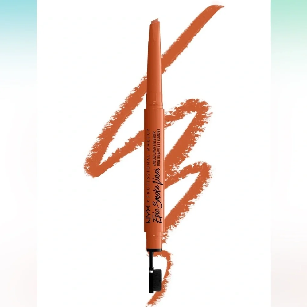 NYX Epic Smoke Liner Angled Eyeliner & Blender Fired Up 05 Orange‎ Rust 0.005oz